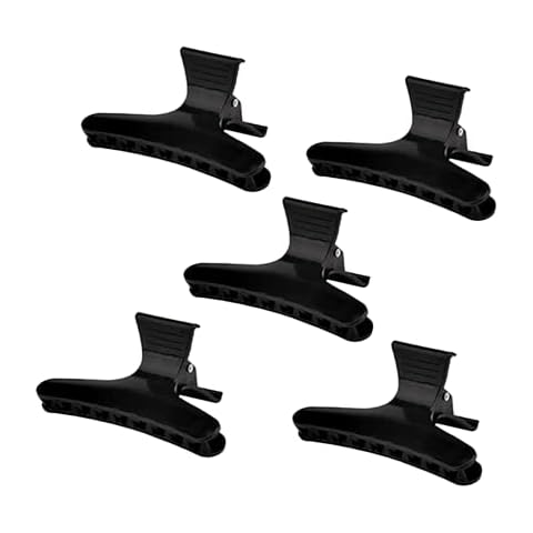 5 Pcs MEKEET Black Butterfly Hair Clips Cover