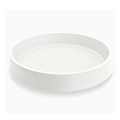 Bleuhome Plant Saucer Tray for Ceramic Plastic Pots 8 inch Plant Saucers for Indoors Pot Saucers Trays Bird Bath Bowls Flower Planter Water Drip Trays for Pots Base (8 White)