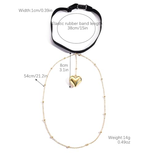 Trendy Gold Heart Multi-Chain Anklet