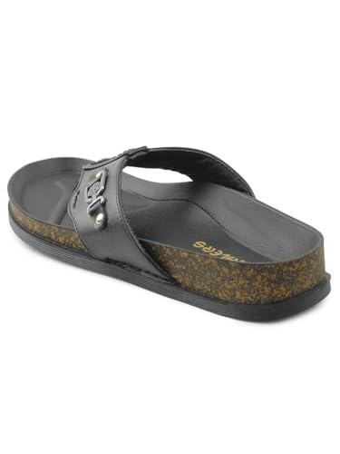 Image of Liberty Healers CSS-28E Casual Slipper For Men With PU Sole | Comfortable and Lightweight | Trendy Design | Soft Insole | Stylish Footwear and Cushioned Footbed