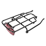 JOINPAYA Fahrrad Gepäckträger aus Metall Stabiler und Einfacher Fahrrad Heckträger Passend für Bikes und Klappräder Robuste Fahrradschiene für Erwachsene und Einfache Montage