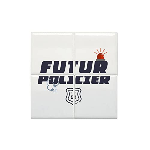 Carreaux Céramique Policier Cadeau Idéal Vocation Sécurité de la Loi