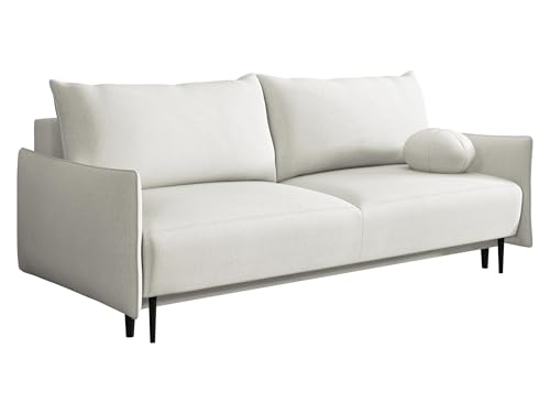 Mirjan24 Sofa Dravolt mit Schlaffunktion, Bequeme DREI Sitzer Schlafsofa mit Bettkasten, Polstersofa, Bettsofa/Couch, Sofagarnitur (Velo 621)