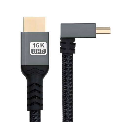 Xiwai ������p�x�t�� 16K 8K UHD HDMI 2.2 �o�[�W���� 96Gbps �P�[�u�� 1m �^�C�vA�I�X - HDMI�I�X HDTV 90�x HDTV �f�X�N�g�b�v �m�[�g�p�\�R�� ���j�^�[�p