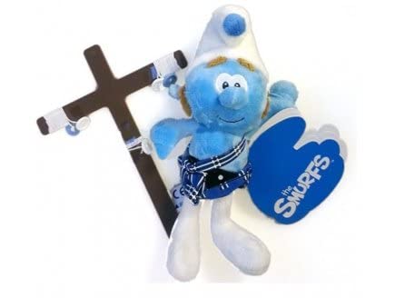 cavernedesjouets Marionnette a Fil pour schtroumpf Ecossais en Peluche 23 cm - Accessoire Theatre Enfant - Jouet + 1 Carte Animal