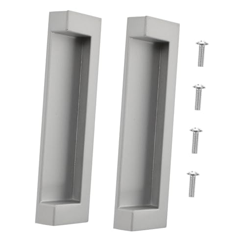 FIXOSHEE 2 piezas Tirador para Muebles Manija Empotrada para Puertas Correderas y Armarios Acabado Mate Diseño sin Bordes Fácil Instalación Compatible con Estilos Modernos