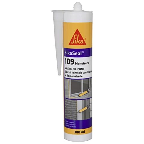 Masilla de silicona transparente Sikaseal 109 para ensambladuras Cover