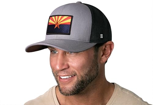 Image of HAKA State Flag Series Trucker Hat for Men & Women, Adjustable Baseball Hat, Golf Hat Snapback