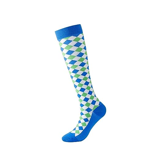Generisch Medias de compresión para mujer y hombre, calcetines de compresión, calcetines de compresión, calcetines de compresión, calcetines de trombosis, vuelo, neurosocks, 01 Dark Blue, L