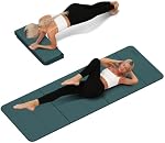 Tapis de yoga pliable extra épais 0.32 Inches Éco-Amis POE Matériel, Mats de fitness non-dérapants, Mat de sport multi-usages pour les studios ou les usages domestiques (71 x 24 x 0.32 pouces)