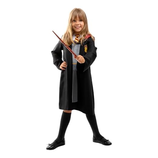 Funidelia | Disfraz de Hermione Granger para niña Gryffindor, Magos, Hogwarts - Disfraz y divertidos accesorios para Fiestas, Carnaval y Halloween - Talla 10-12 años - Gris/Plateado