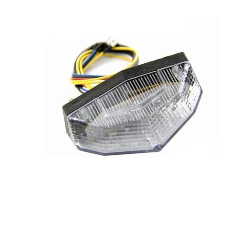 Luz trasera universal moto 12V con 11 LED de alta luminosidad y freno rojo para matrícula