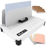 Utilisation sans effort : il suffit de brancher l'alimentation, de placer le document dans la couverture, de le placer dans la fente, de sélectionner la minuterie, et après le compte à rebours, de le refroidir dans la fente de refroidissement pour terminer le processus de reliure, adapté pour les utilisateurs de tous niveaux de compétence.