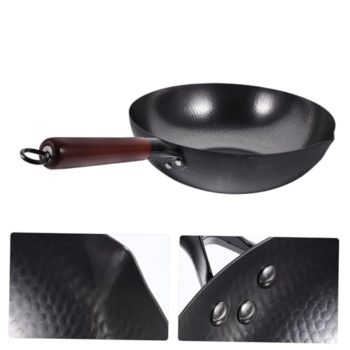 Wok antiadherente estilo chino para cocina miniatura 6