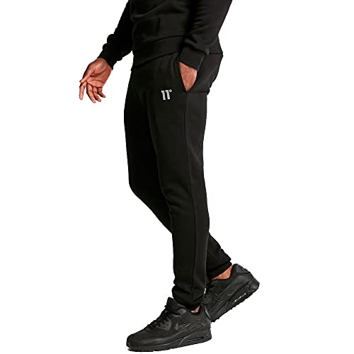 11 Degrees Pantalón para Hombre, Modelo Mixed Fabric Regular FIT Joggers (S)