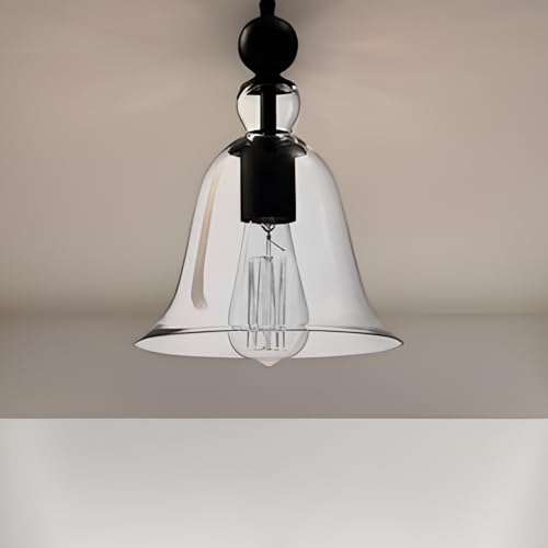 Lámpara de techo art déco con cristal para salón y entrada 6