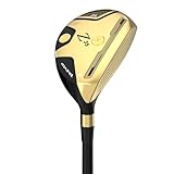 MAZEL Rescue Hybrid Golf Clubs for Men - 3,4,5 Hybrid for Right Handed Golfers,Regular/Stiff Flex Graphite Shafts (Graphite(Gold,Z35 II), 4 Hybrid, Stiff, Right)
