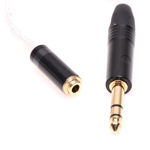 Câble 6.35 mm mâle vers 4.4 mm femelle adaptateur symétrique argent pour Sony TA-ZH1ES PHA-2