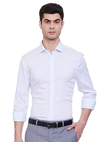 Image of Marks & Spencer Mens Solid Polyester Blend Collared Neck Regular Fit Easy Iron Shirt (Pack of 2)