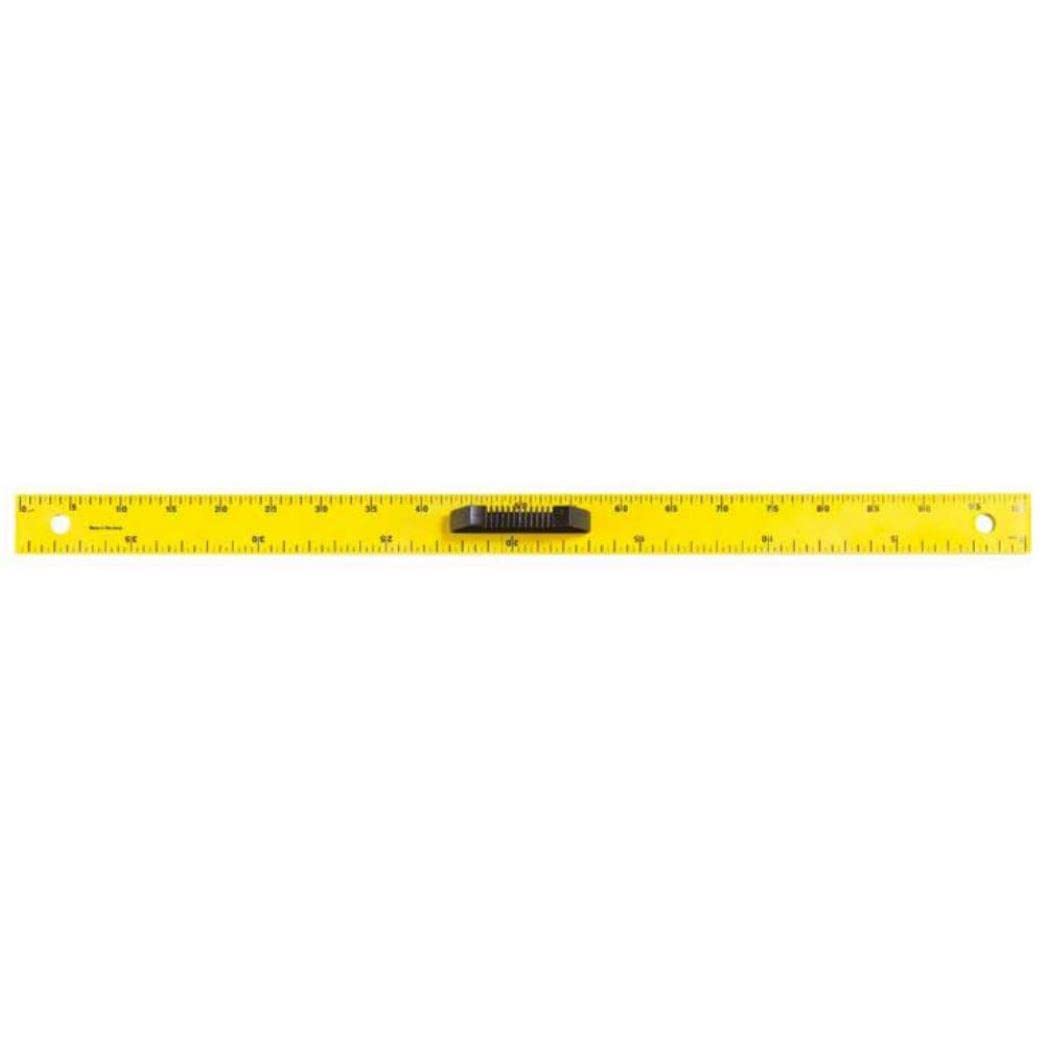 WONDAY Lot de 3 Règles à Tableau Plastique Recyclé Magnétique Incassable Graduée 1m Jaune