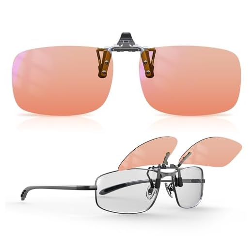 Goiteia FL-Rose Migraine Clip on Glasses for Light Sensitive