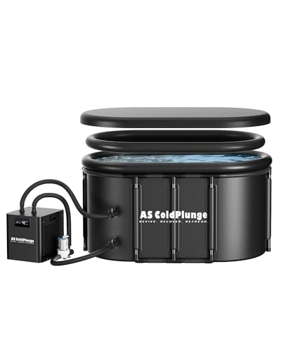 Image of AS ColdPlunge 1 /3 HP Ice Bath Chiller & 148 Gal Oval Cold Plunge Tub Kit