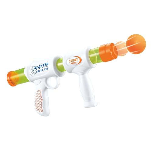 RS Toys Air Blaster Sparapalline Soft con 6 Palline Incluse - Fucile a Getto Manuale per Bambini 6+ - Gioco Sicuro e Divertente per Esterni
