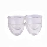 Frosted Glass Sake Cups Set of 4