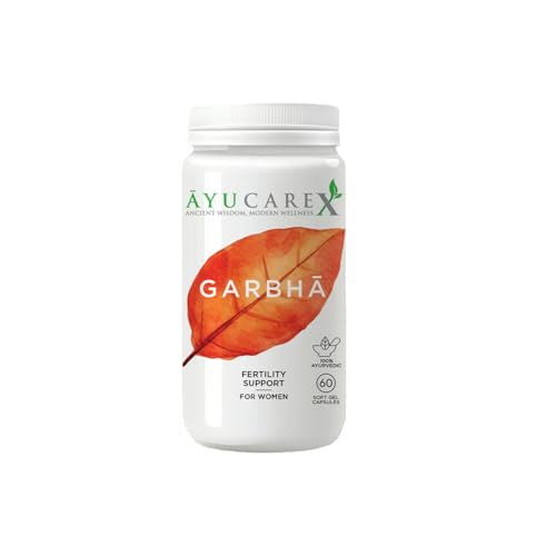 Image of GARBHA Female Fertility Support Capsules | Shatavari Ashoka Lodhra for Uterine Strength & Natural Conception | Supports Reproductive Health | Non-Hormonal Ayurvedic Formula | 60 Softgels