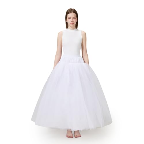 Aprildress A-line Hoopless Petticoat Crinoline Underskirt Slips for Wedding Dress PPT026