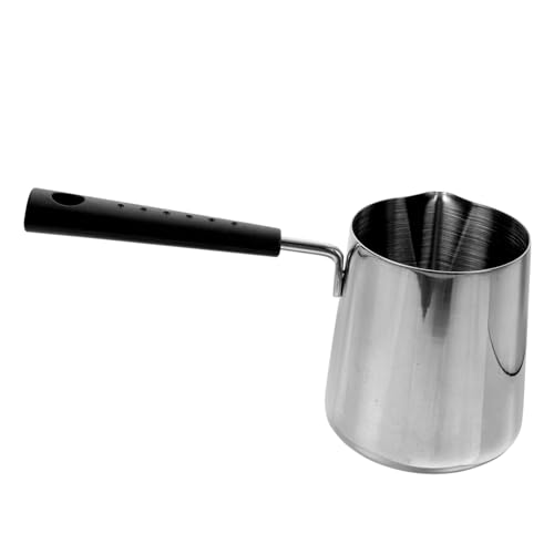 Mipcase Sartén de Salsa Profunda Inoxidable para Cocinar Salsas y Leche Compatible con Inducción y Gas Herramienta de Cocina Ligera y Conveniente