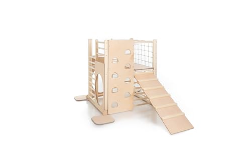 HOMEforDREAMS Holz Montessori-Inspirierter Quadratischer Kletterturm für...