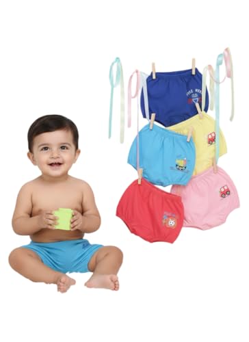 Image of BODYCARE Cotton Kids Infant Boy's Inner Elastic Trunk Pack Of 6 (Color & Print May Vary)