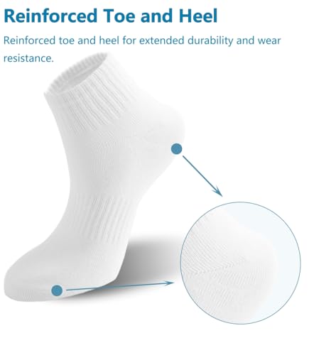 Irisbear Ankle Socks for Women, Cotton Gym Socks Thin Running Socks 5 Pairs4