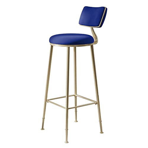 Taburete de bar para encimera de cocina, taburete de bar con respaldo y reposapiés, silla de bar simple en sala de estar, sala de fiesta, cafetería