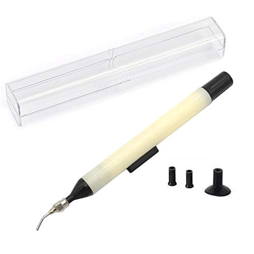 Jiayouy X-939 Vacuum Pen Pickup Tool with 3 Size Suction Headers for IC SMD Precision Component Placement