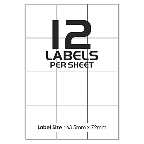 iSOUL A4 White Self-Adhesive Labels, 2400 Sheets Cover