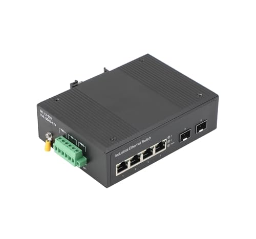 Convertisseur de média industriel SFP avec 4 ports PoE Gigabit Ethernet
