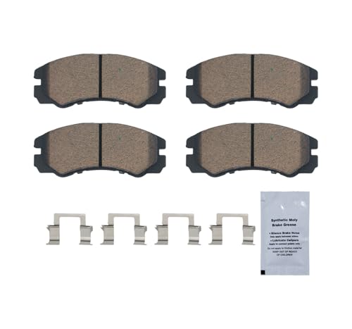 Image of HUSCH D579 Front Ceramic Brake Pads Kit Fit For Isuzu Rodeo 1995-2001, For Trooper 1992-2002, For Amigo 1998-2000, For Axiom 2002, For Rodeo Sport 2001, For VehiCROSS 1999-2001