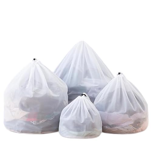 4Pcs Washing Machine Net Laundry Bags for Washing Machine Washing Bags with Drawstring Machine Washable Storage Bag for Travel College Apartment 30 * 40cm/40 * 50cm/50 * 60cm/60 * 80cm