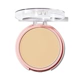 e.l.f. Halo Glow Powder Filter, Pressed Finishing Powder, Buildable Coverage, Crease-Resistant, Blurs the Appearance of Pores, With Velour Puff and Mirror, Vegan & Cruelty-Free, Fair Warm Image