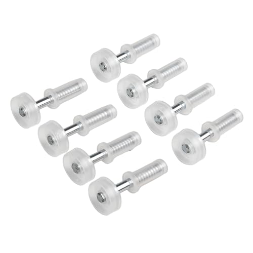 8-Pack Ruedas Guía Superior para Puertas Plegables, Rodillos de Nylon de 3/8 Pulgadas con Resorte para Reparación de Herrajes para Clósets miniatura 7