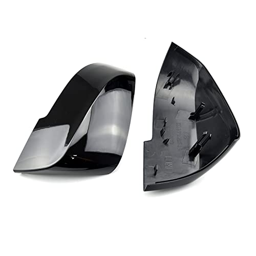 Couverture de rétroviseur carbone BMW F20 F22 F30 F32 F36 X1, lot coques rétroviseurs noirs de carbone
