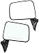 Mirror Compatible with 1987-1988 Toyota Pickup Manual Manual Folding Textured Black Passenger and Driver Side