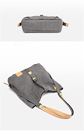 Sac à main en toile pour femme fourretout noir souple et résistant