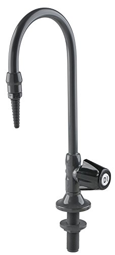 Marquest Scientific PVC Gooseneck (LG-DD-R1) Deionized Water Lab Faucet, Deck Mount, Metering Control Valve...