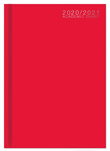 Télécharger 2020-2021 Agenda scolaire relié semainier A5 a5 Rouge Gratuit