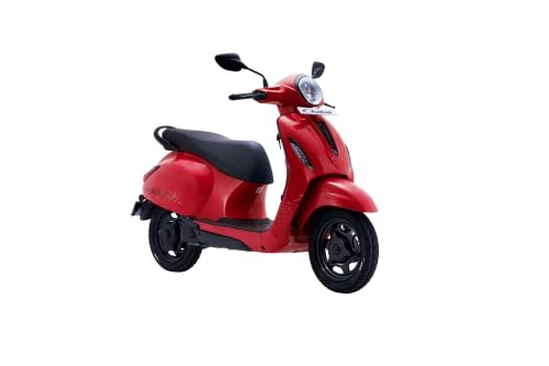 Image of Chetak C3001 by Bajaj Auto High Speed Electric Scooter with charger - Racing Red - Ex-Showroom