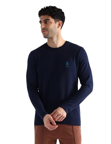 Image of U.S. Polo ASSN. Mens OEE05 Pure Cotton Oversized Lounge T-Shirt