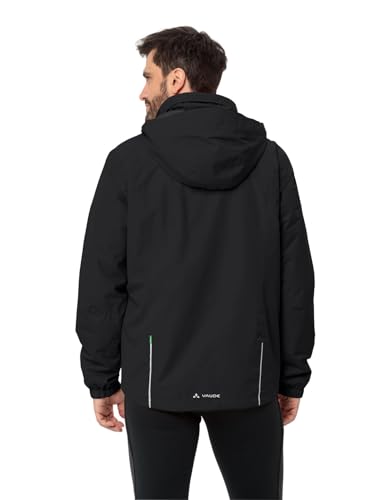 VAUDE Herren Fahrrad- Regenjacke Escape Bike Warm Jacket, wärmend, wasserdicht, winddicht und atmungsaktiv, black, M